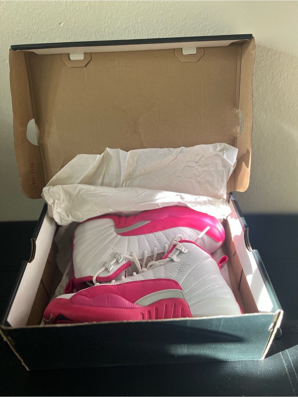 Jordan Women's White and Pink High-Top Sneakers